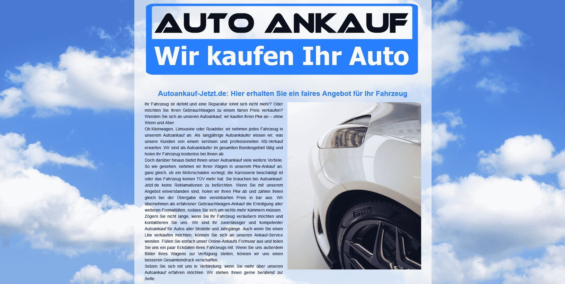 Verkaufen Sie Heute Ihr Alten Auto in Hannover zum Besten Preis